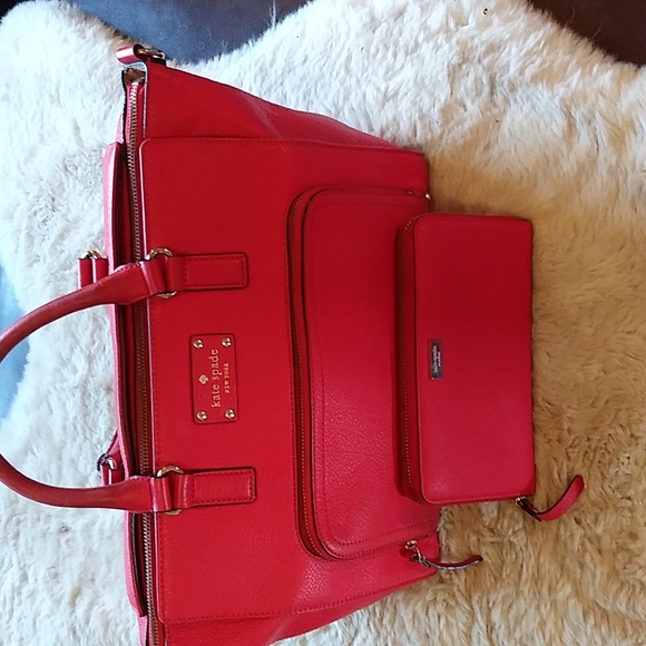 Kate Spade large red wallet. Tote sold separately. - Picture 3 of 5